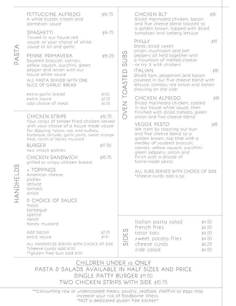 The Flour Mill - Avoca Menu image 1